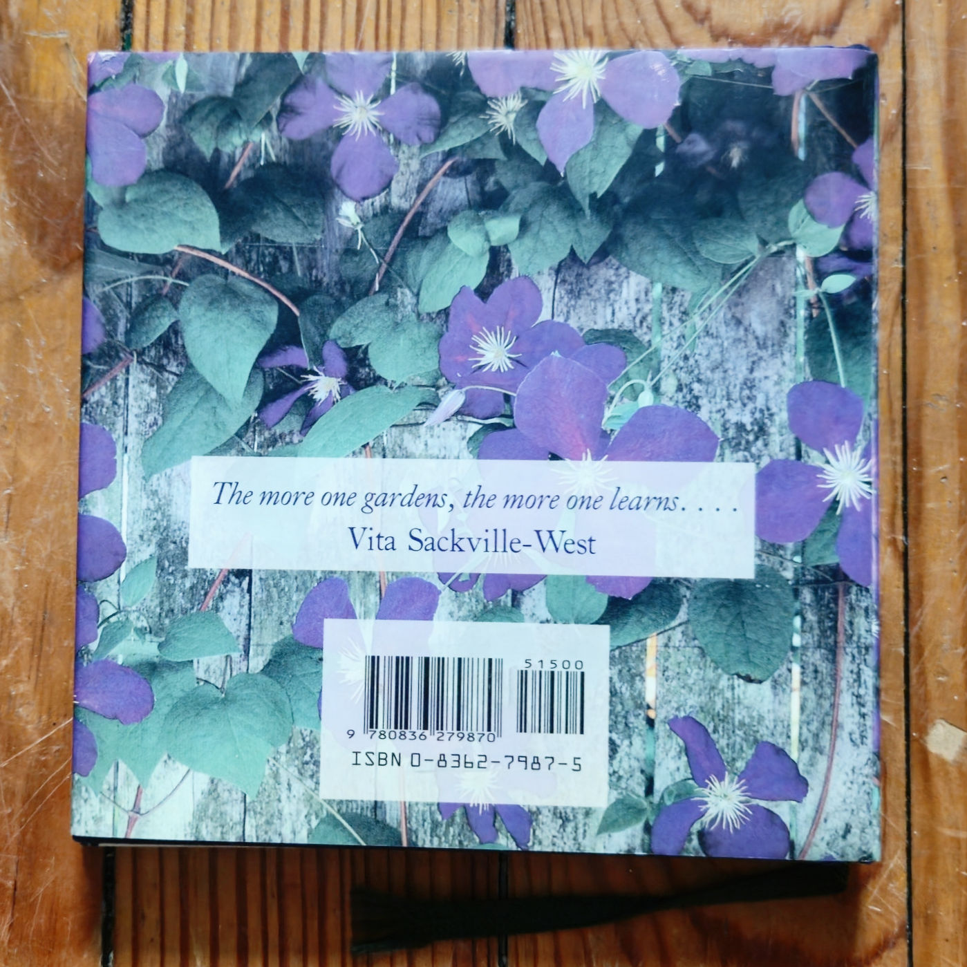 Vintage 1991 "Garden Clippings" Hardcover Book | Literary Garden Quotes