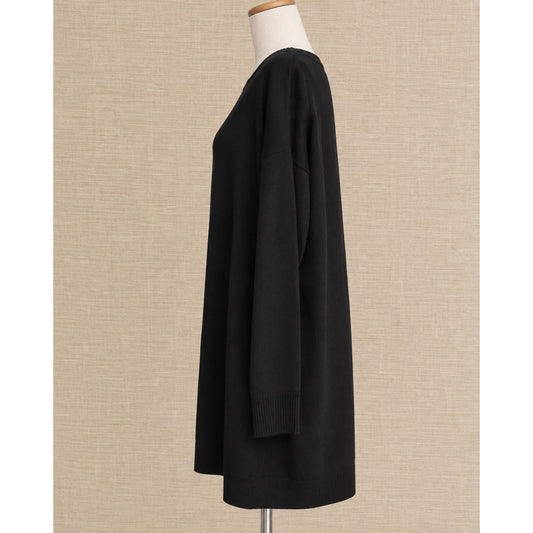 Eileen Fisher Merino Wool Black Tunic Sweater | Women's M