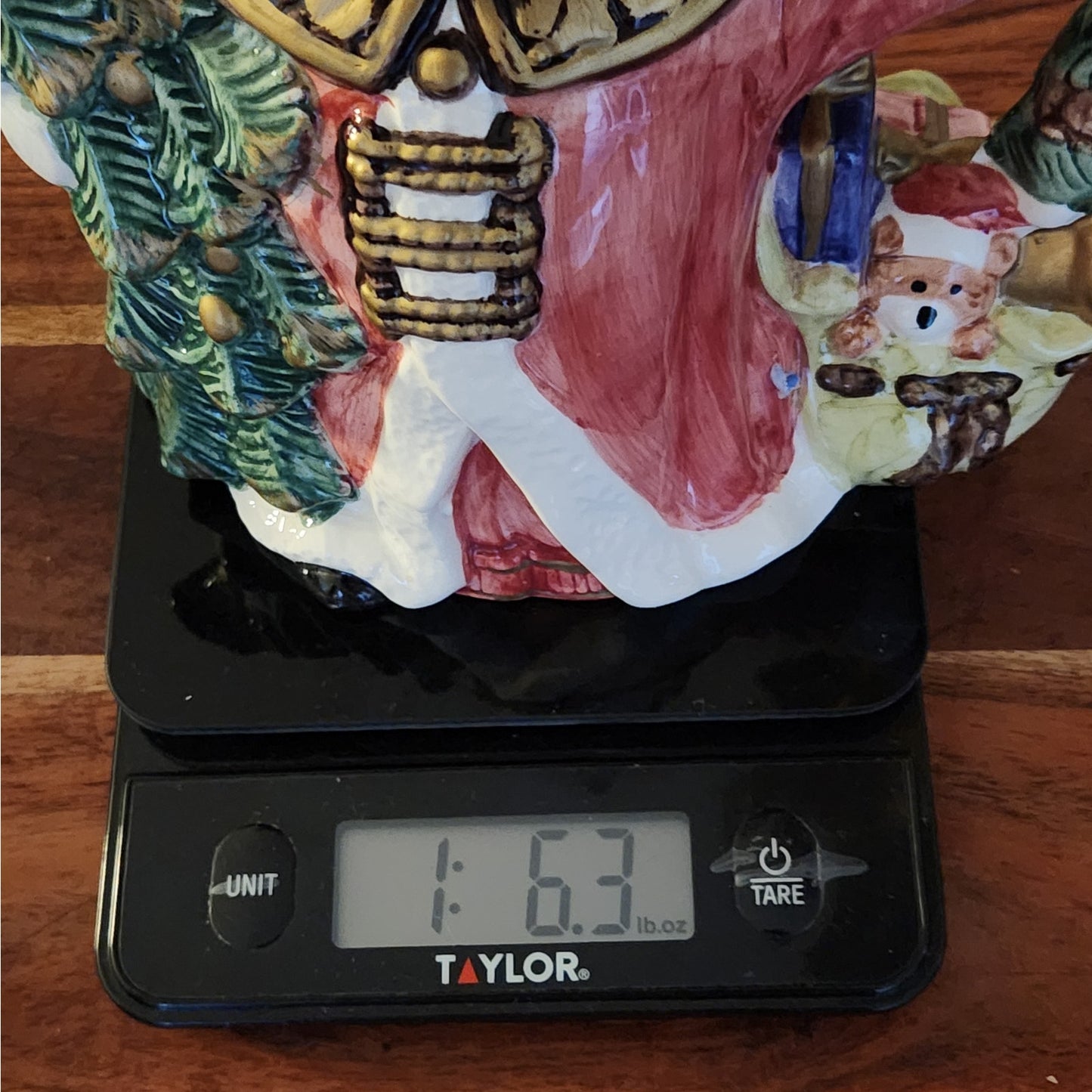 Vintage World Bazaars Santa King Ceramic Pitcher / Teapot โ Early 2000s Regal Father Christmas