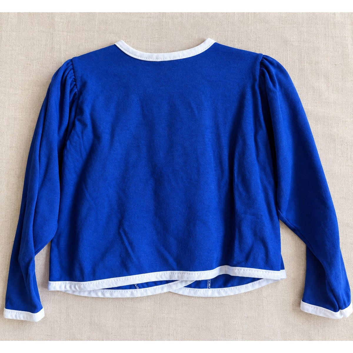 Vintage 1980s Carter's Toddler Blue Rose Bouquet Cardigan Blouse | Girls 3T