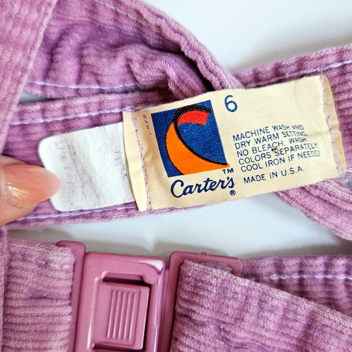 1980s Carter’s Corduroy Jumper Dress Girls 6