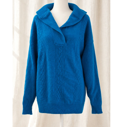 1980s T Dalton Copiando Blue Angora Sweater | Women's L