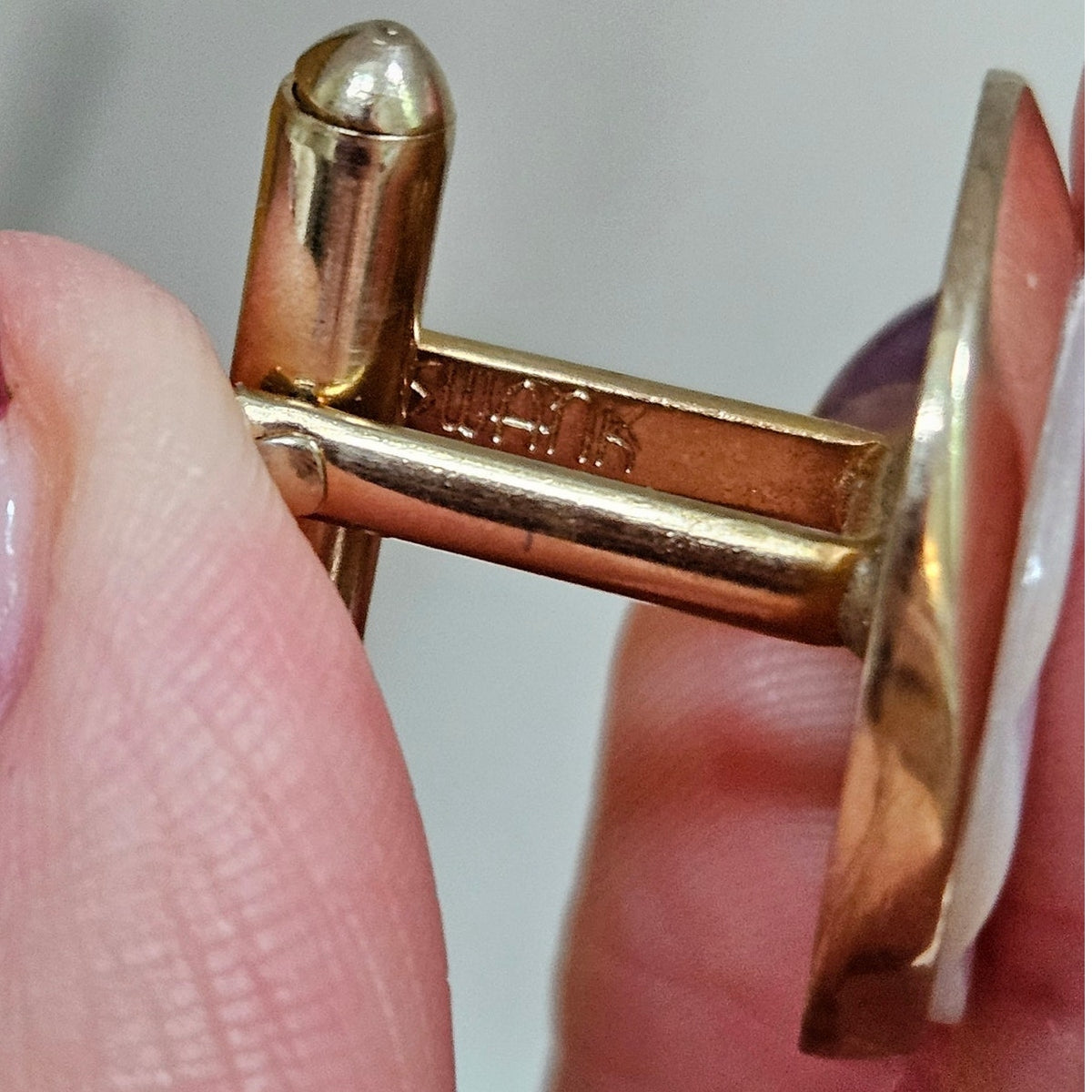 MCM Swank Mother of Pearl Cufflinks