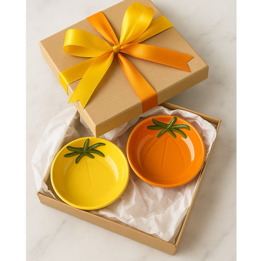 π
Williams Sonoma Vintage 2000s Heirloom Tomato Appetizer Dip Bowls β Set of 2 (Orange & Yellow) | Home