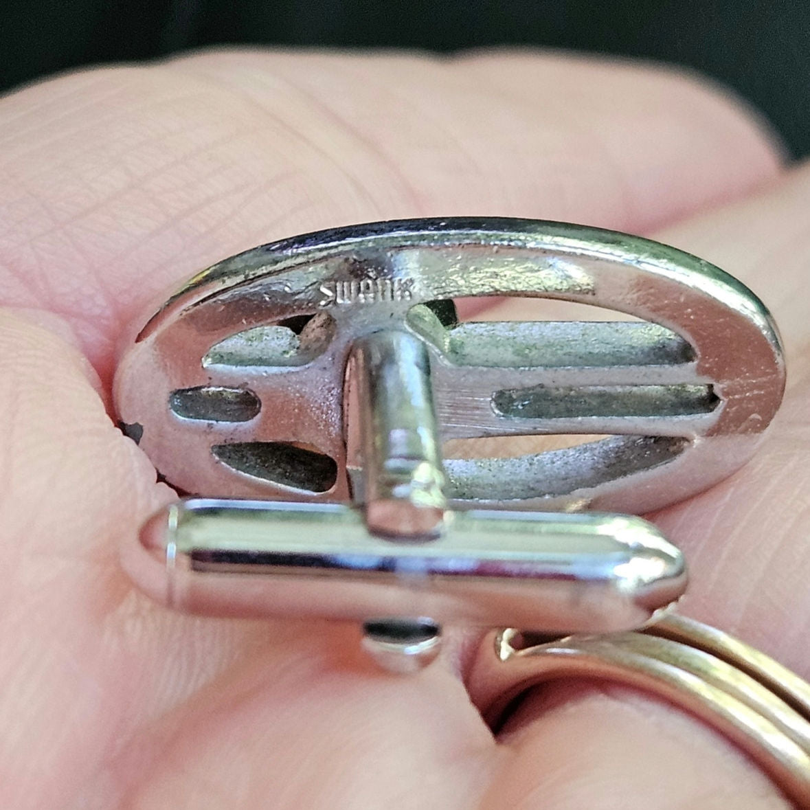 MCM Swank Chatoyant Hawk’s Eye Cufflinks