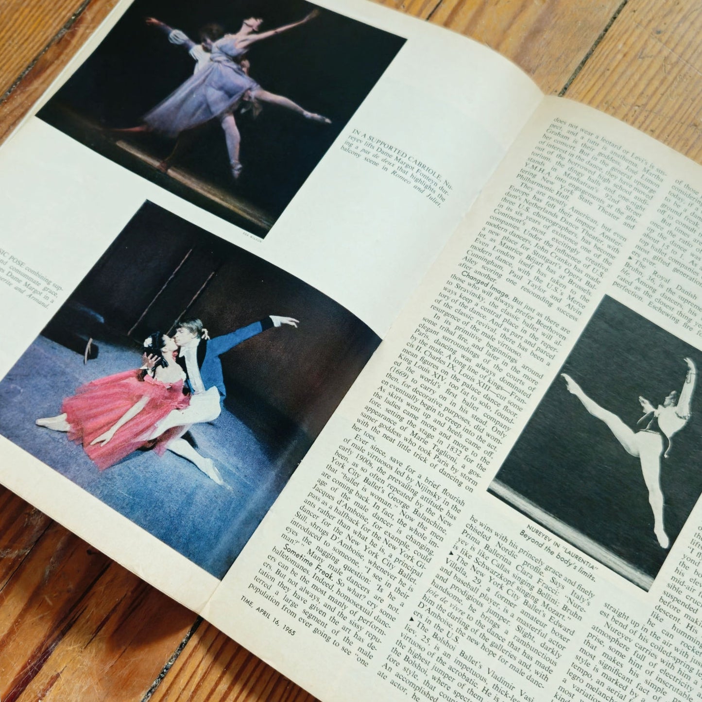 Vintage TIME Magazine | April 16 1965 Rudolf Nureyev Cover | Mid Century Ballet