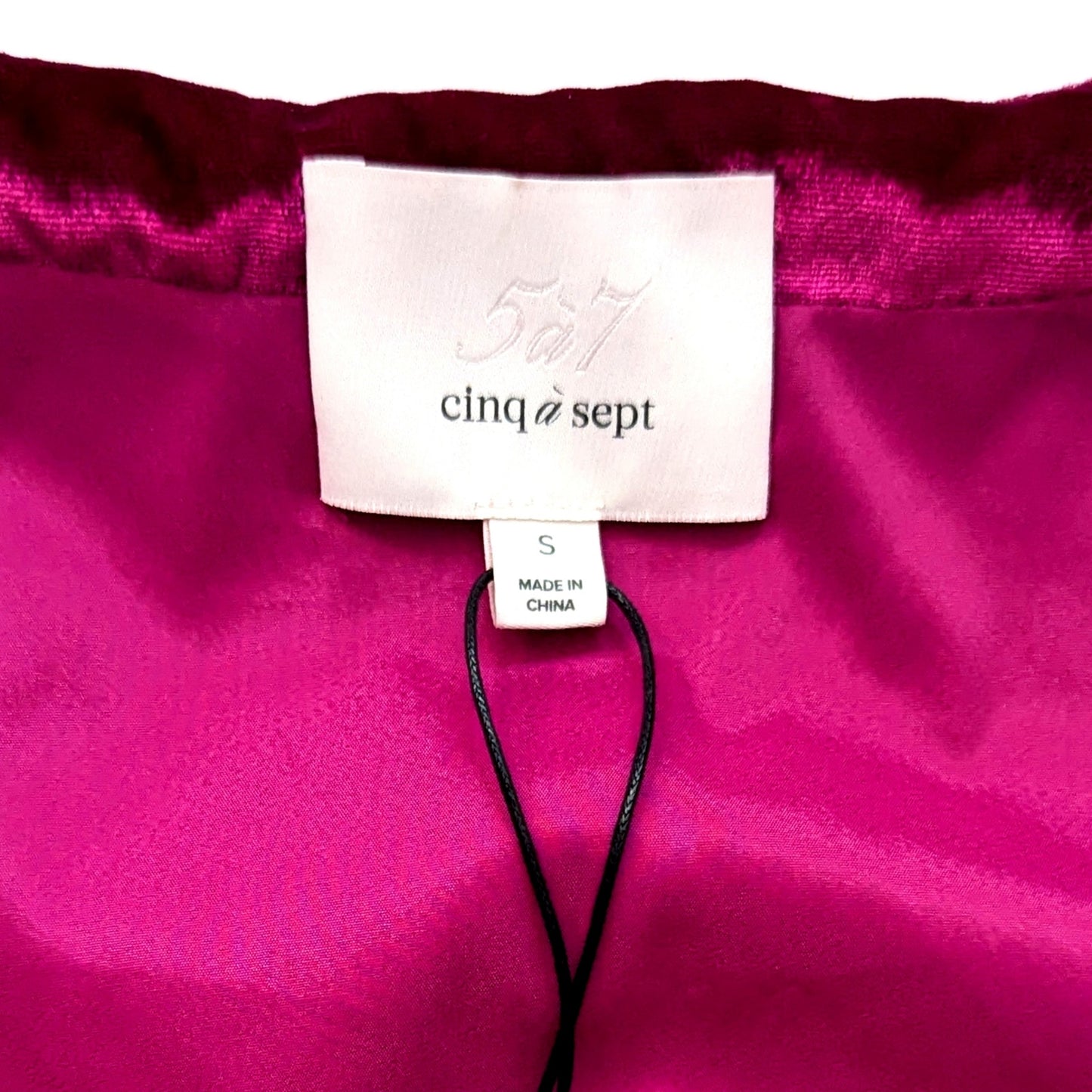 NWT Cinq à Sept Silk Velvet Blouse | Women's S