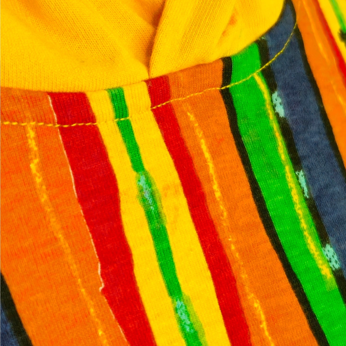 1990s Black Mountain Rainbow Striped Hoodie | Men's M