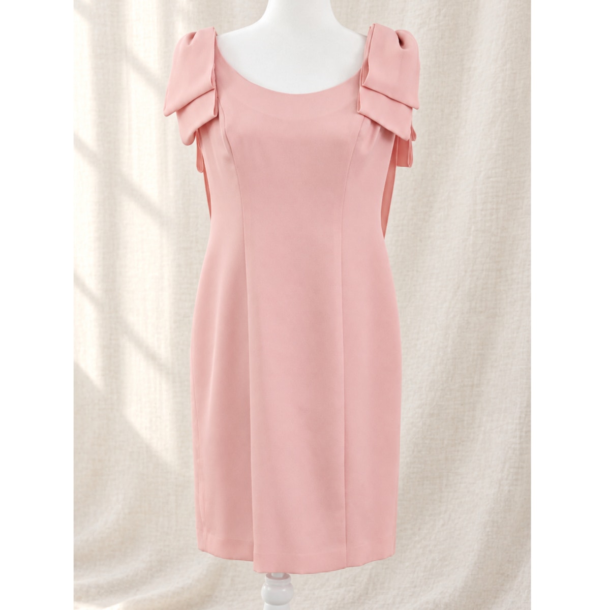 1980s Eve of Milady Blush Pink Cocktail Dress | Women's S/M