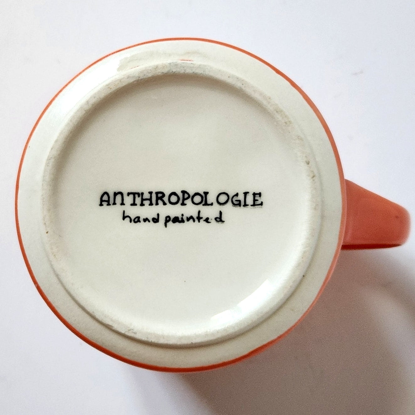 Anthropologie Colorway Mia Hand-Painted Monogram Mug – Choose Your Letter “K” or “M”