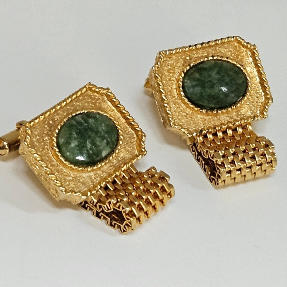 MCM Destino Nephrite Jade Cufflinks