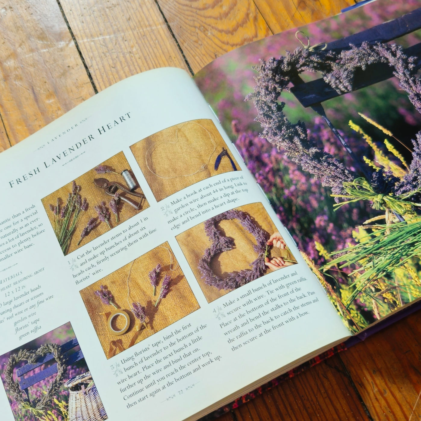 1996 Lavender Hardcover Book by Tessa Evelegh | Vintage Gardening and Crafts