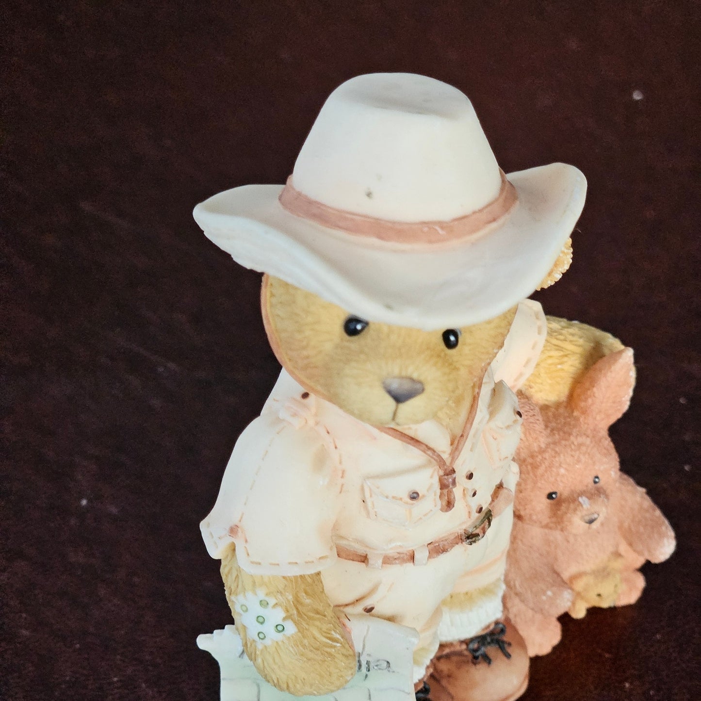 Vintage 1997 Bazza from Australia Figurine – Priscilla Hillman for Enesco – Teddy Bear with Kangaroo