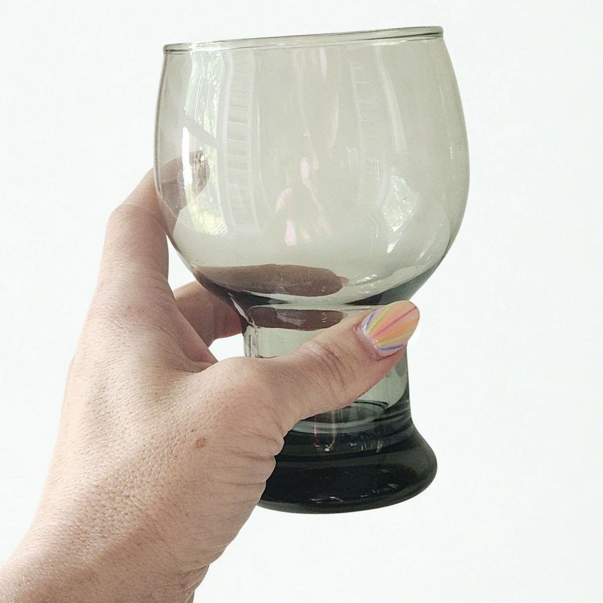 MCM Libbey Stax Smoke Gray Glasses | Set of 2