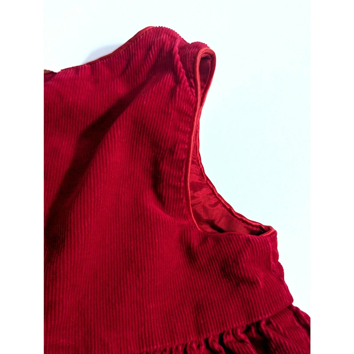1990s Storybook Heirlooms Red Corduroy Jumper | Girls 5