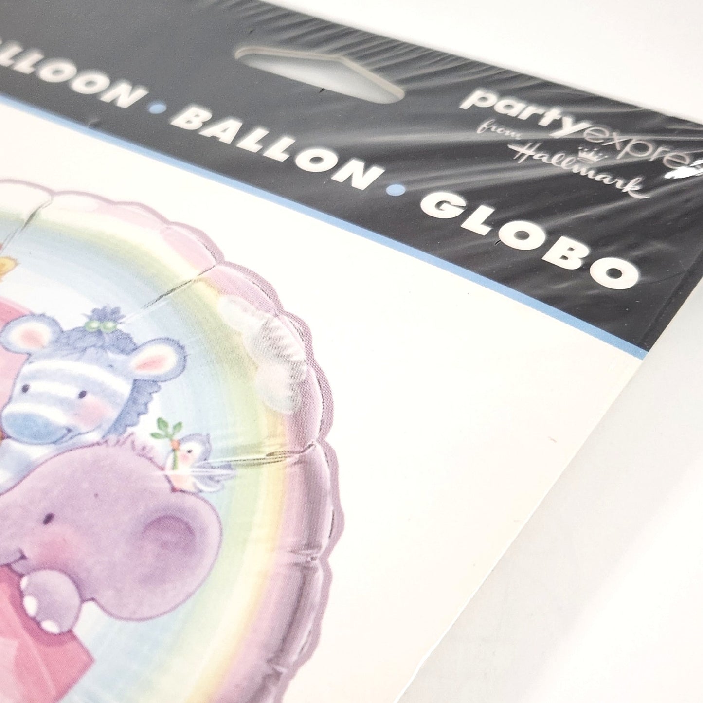 Vintage Hallmark 18” Mylar Balloon • Rainbow Pastel Noah’s Ark Animals • New Sealed