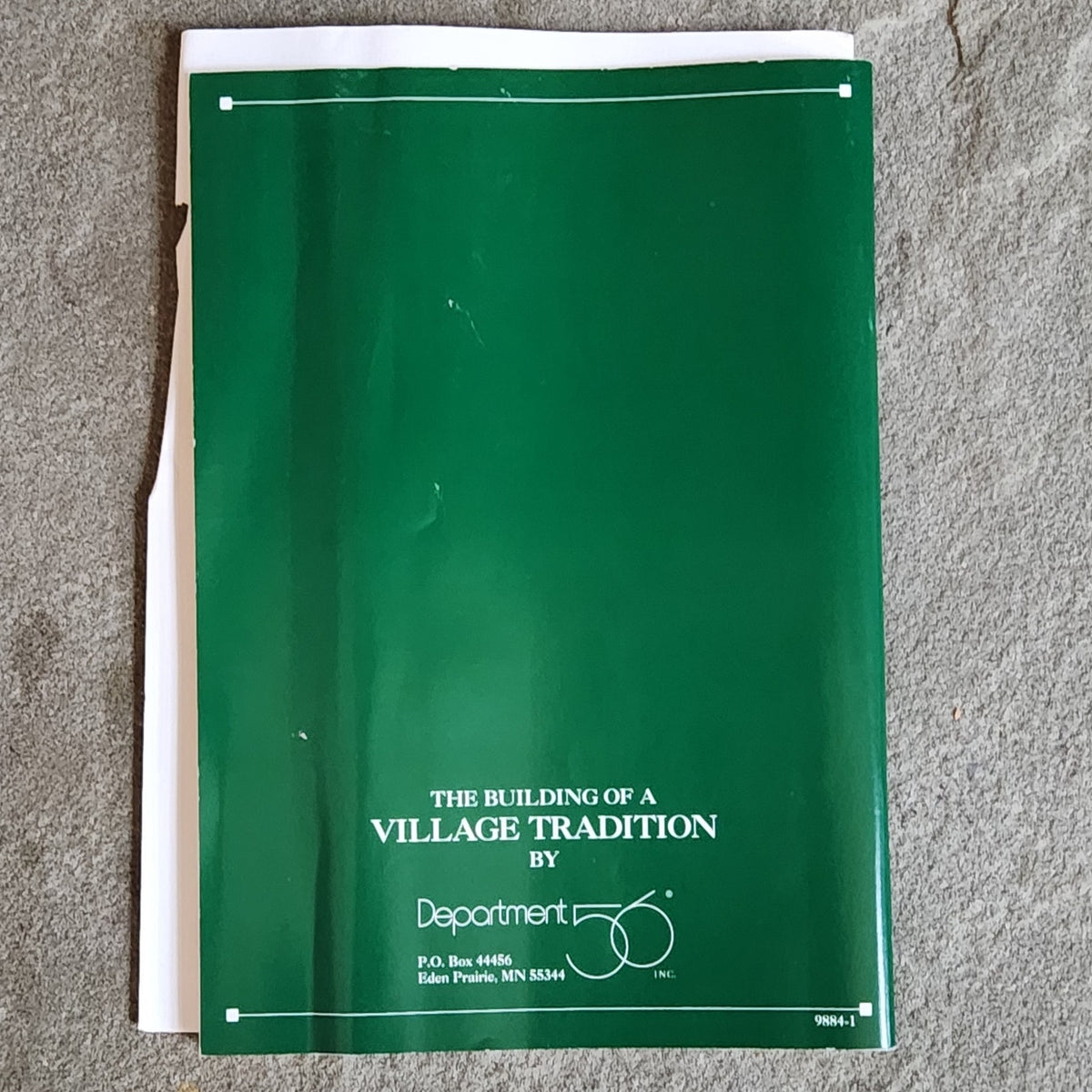 Vintage 1994 Dept 56 "The Building of a Village Tradition" VHS & Booklet
