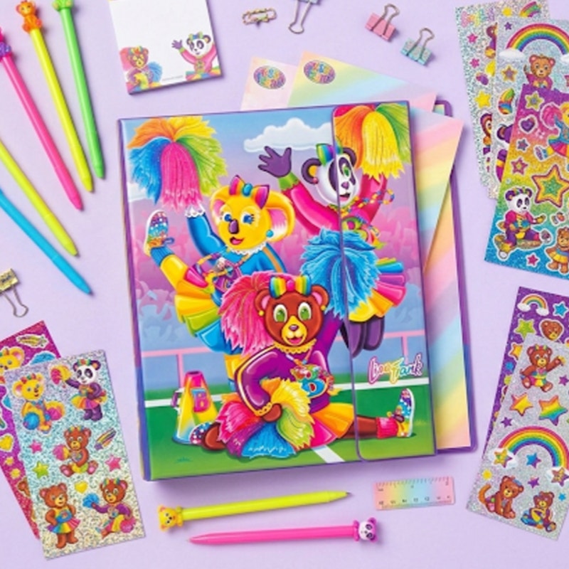 Vintage Lisa Frank | RARE Unused 1990s Cheerleader Bears Tri-Fold Binder