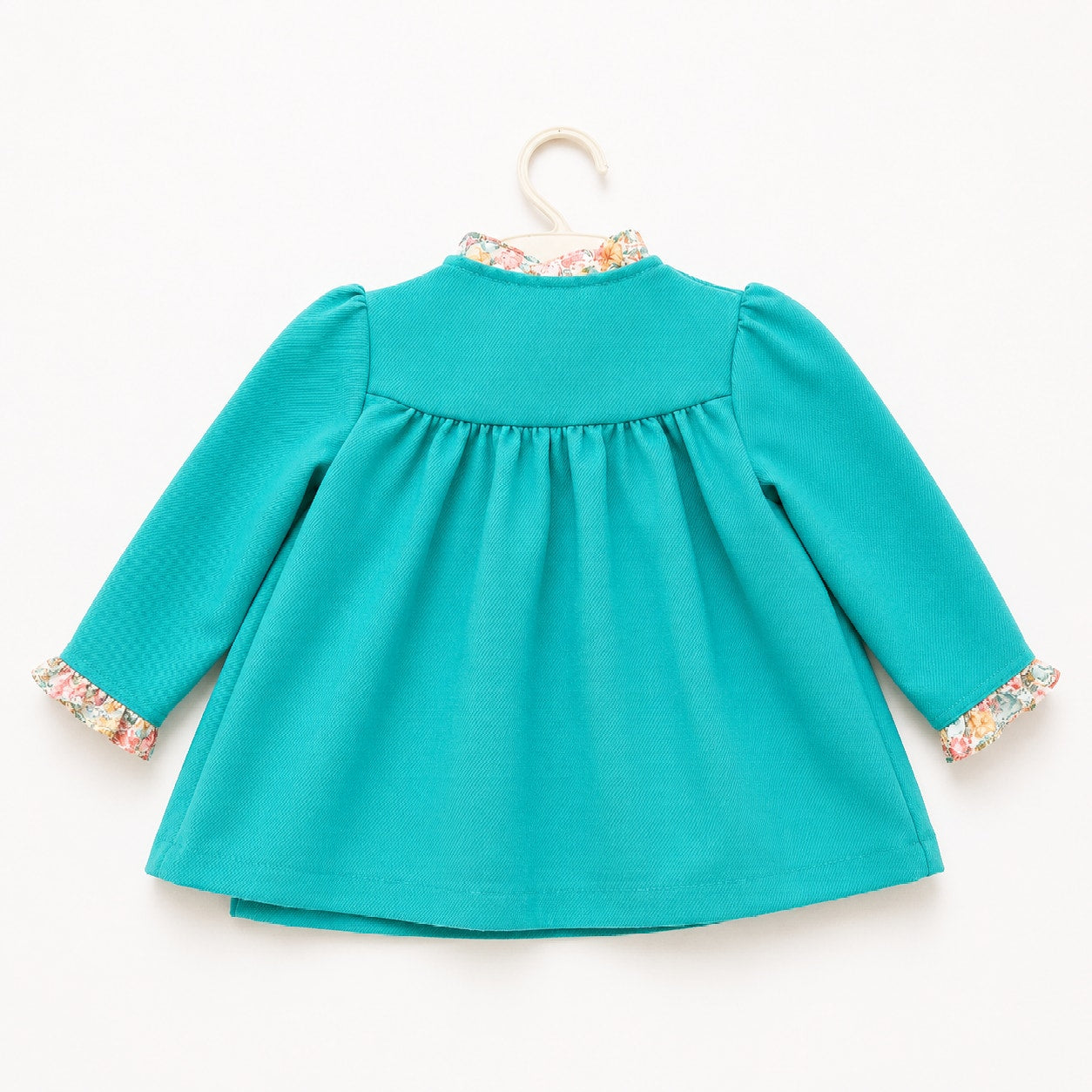 Mid-Century Terri Girl Teal Dress + Overcoat | Girls 2T