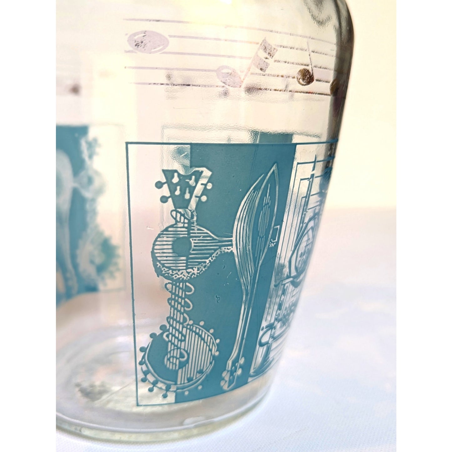MCM Glass Musical Pitcher