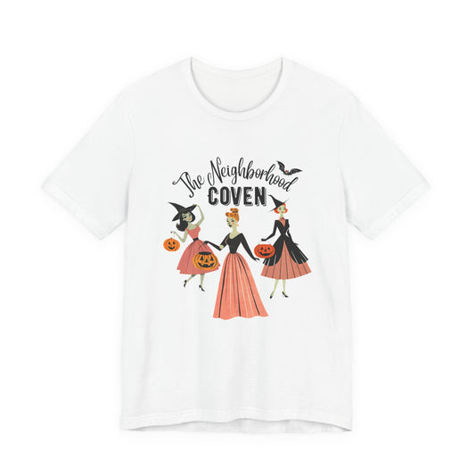 The Neighborhood Coven Tee — Retro Halloween Witch T‑Shirt