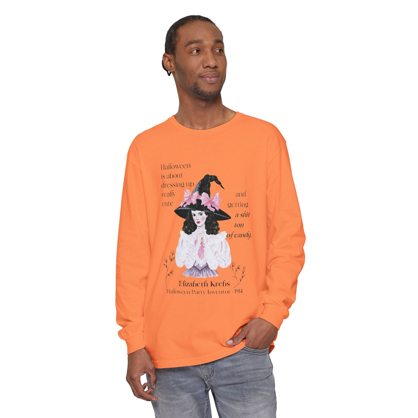 Elizabeth Krebs Halloween Witch Long Sleeve Tee