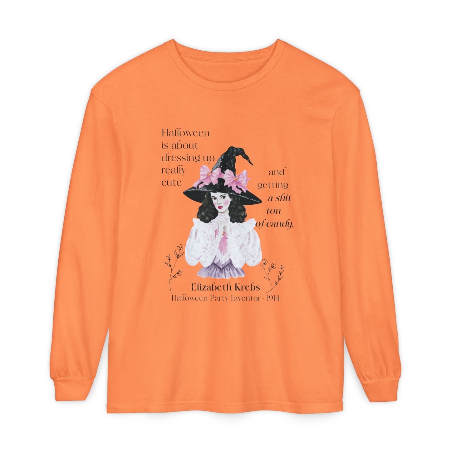 Elizabeth Krebs Halloween Witch Long Sleeve Tee