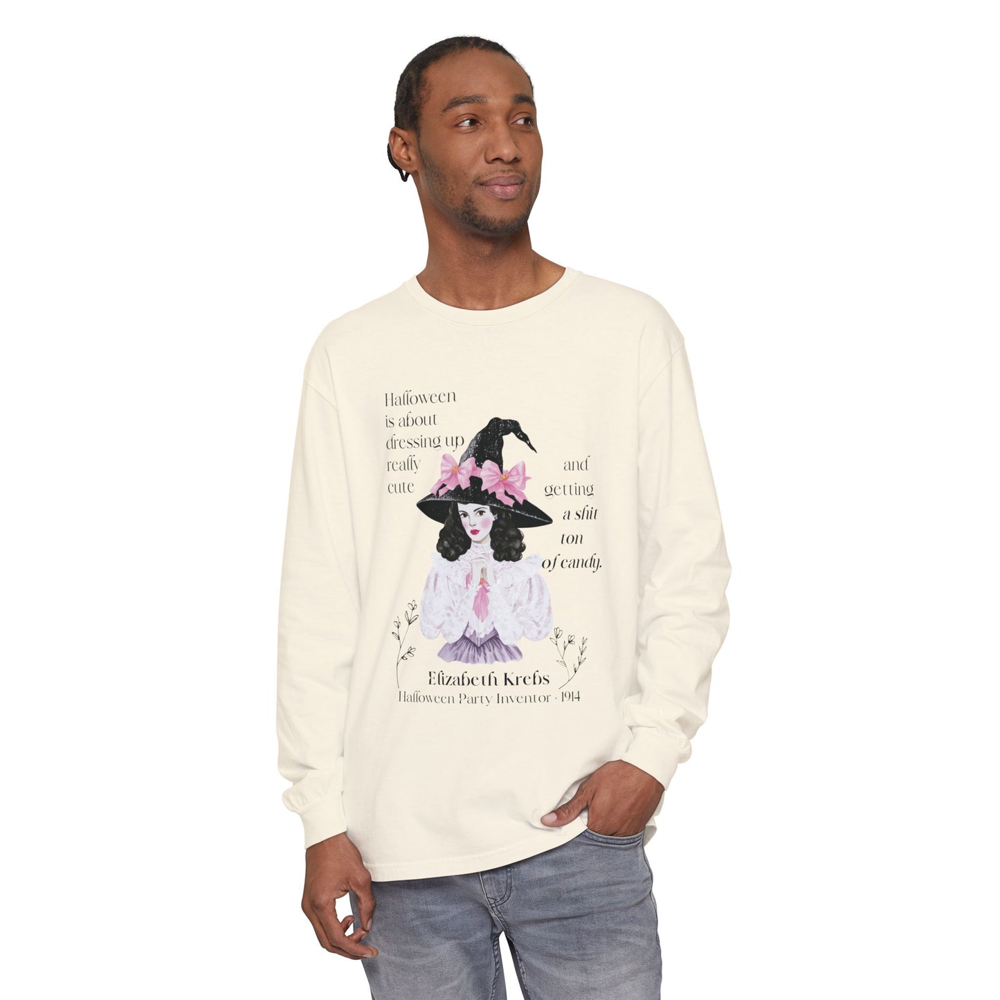 Elizabeth Krebs Halloween Witch Long Sleeve Tee