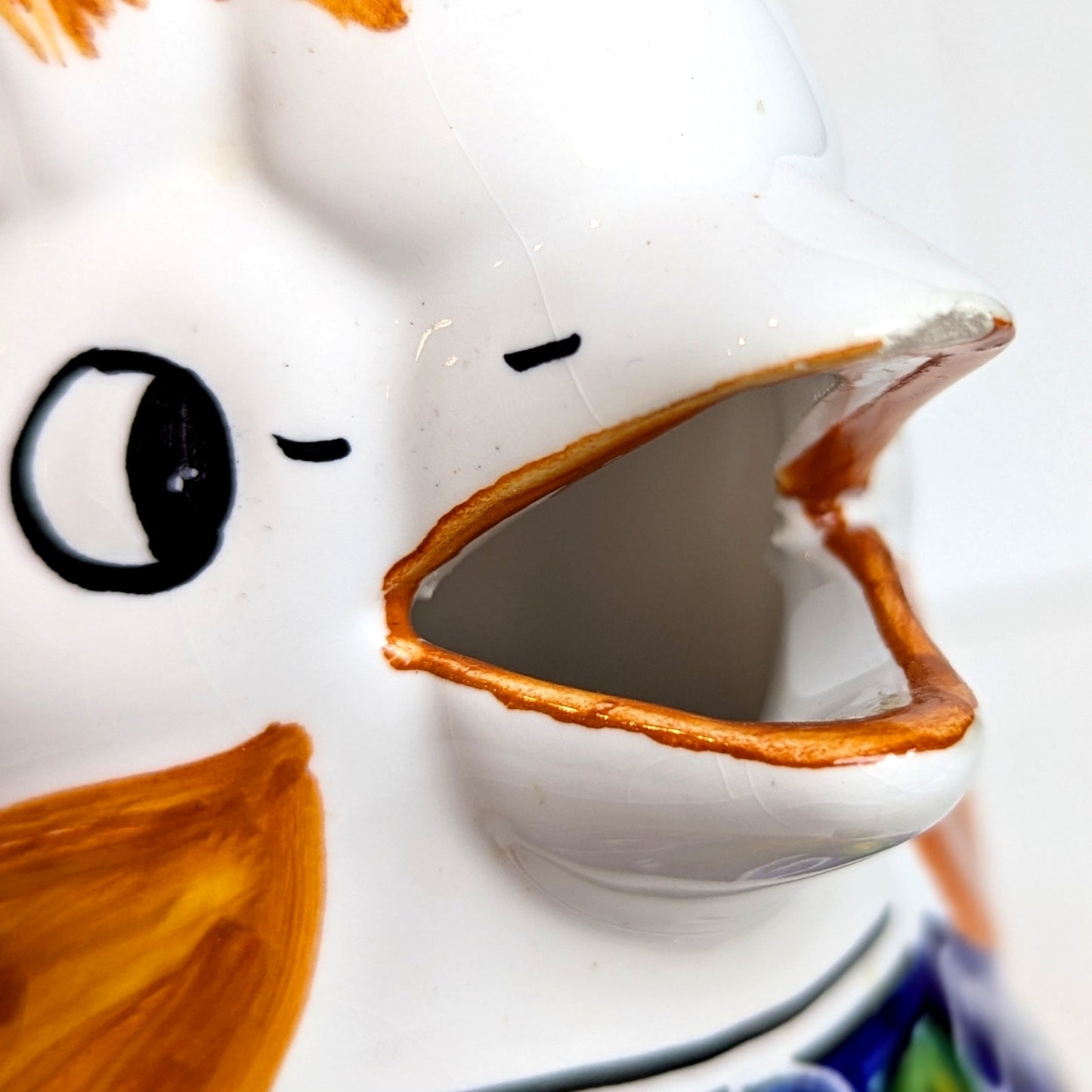 Vintage Italian Majolica Rooster Pitcher | Sugar e Spice Taormina Sicily