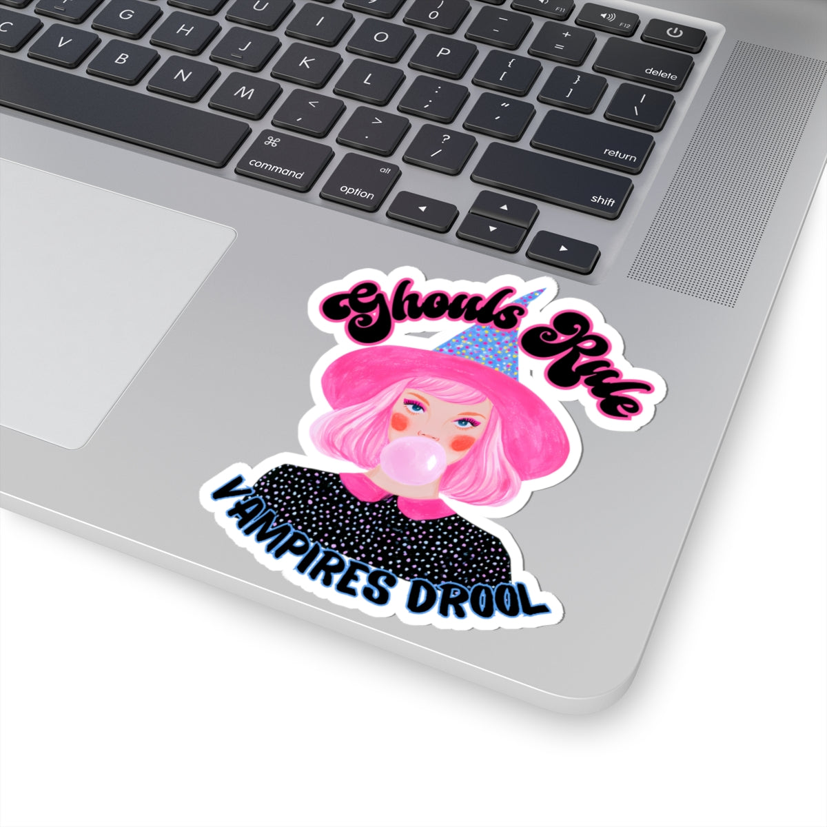 Ghouls Rule Halloween Kiss-Cut Sticker