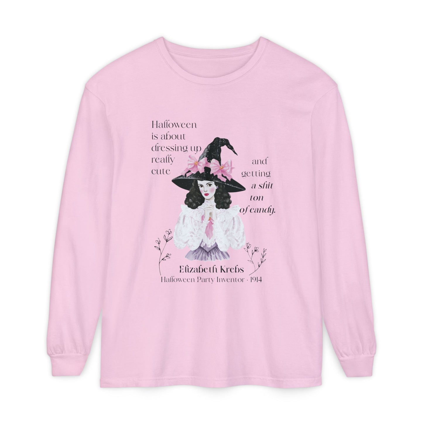Elizabeth Krebs Halloween Witch Long Sleeve Tee