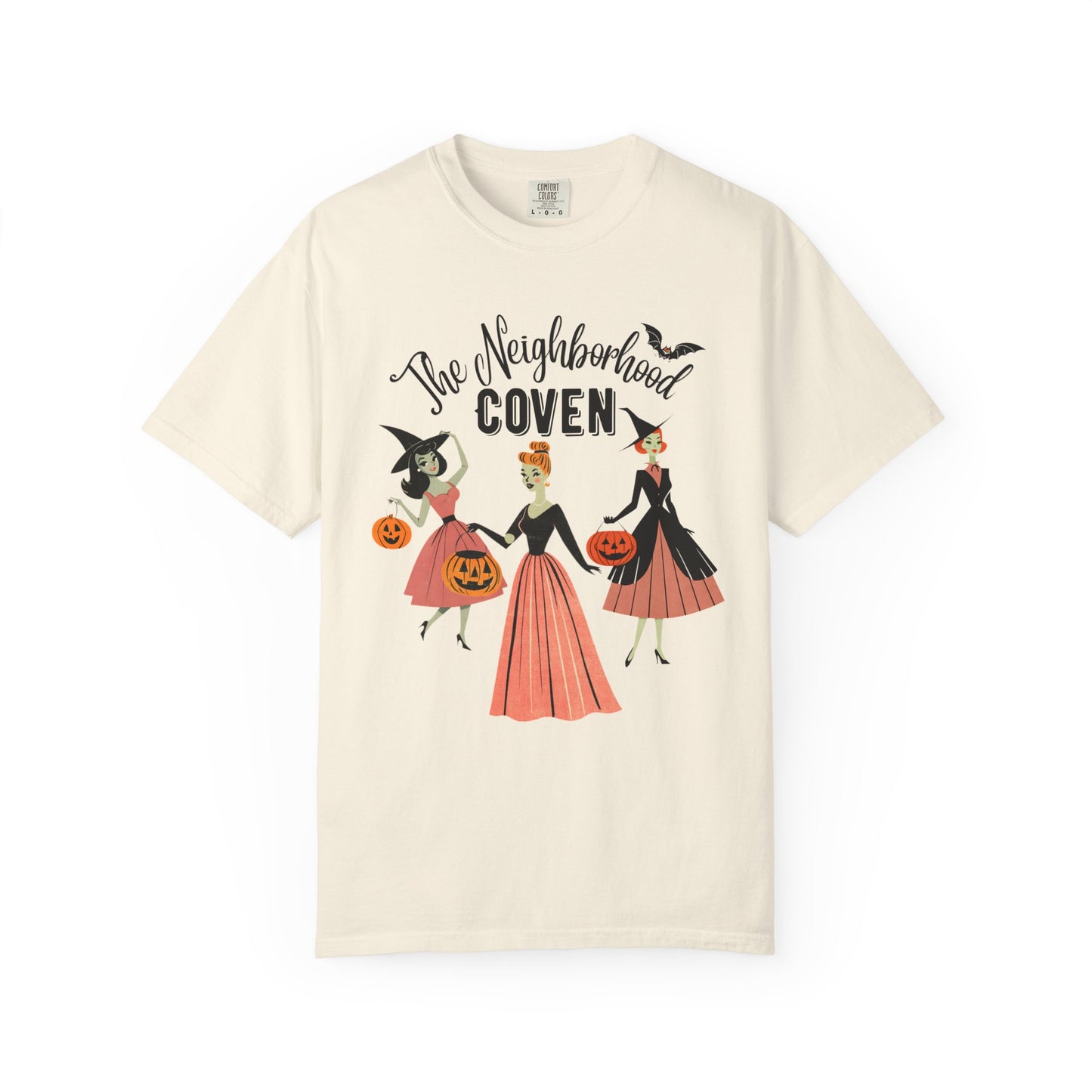 Halloween T-Shirt — The Neighborhood Coven Vintage Witch Trio Graphic