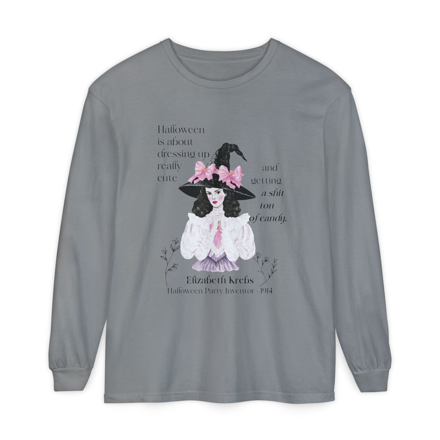 Elizabeth Krebs Halloween Witch Long Sleeve Tee