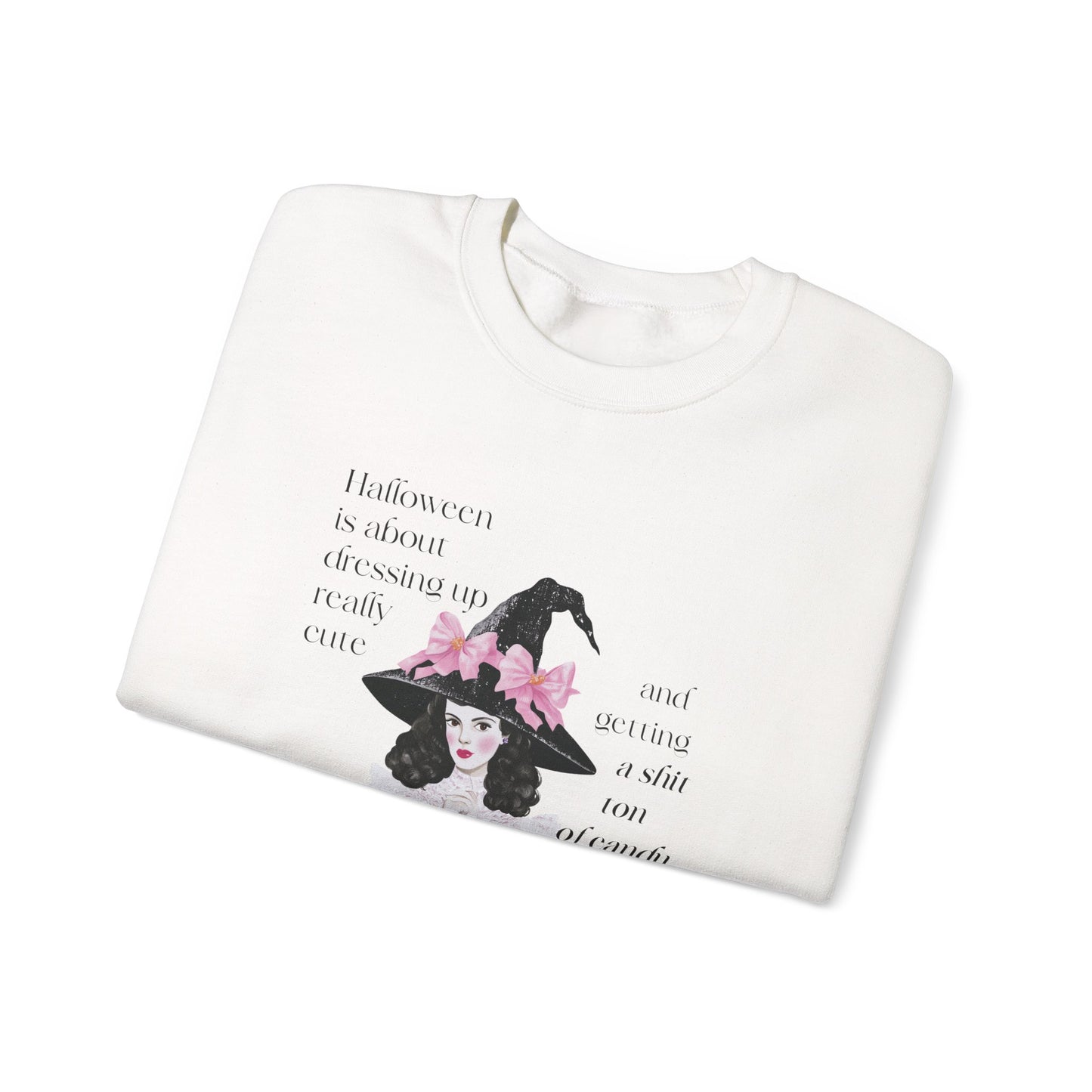 Elizabeth Krebs Halloween Witch Graphic Crewneck