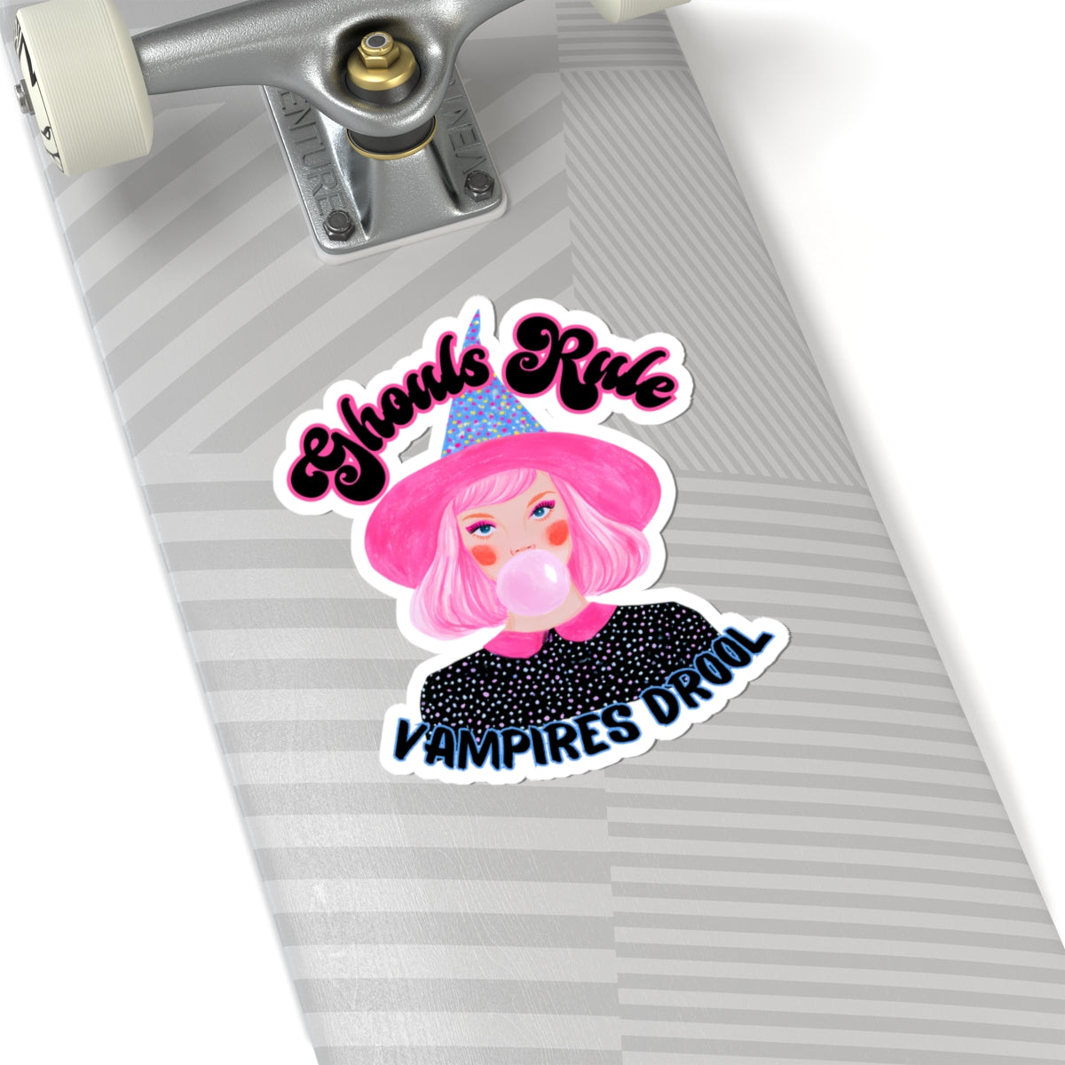 Ghouls Rule Halloween Kiss-Cut Sticker