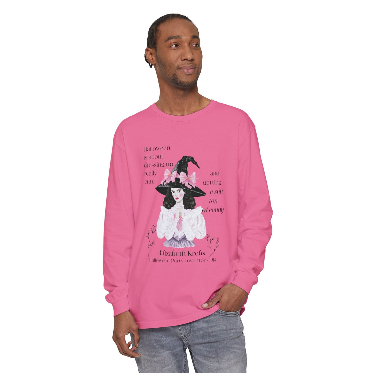 Elizabeth Krebs Halloween Witch Long Sleeve Tee