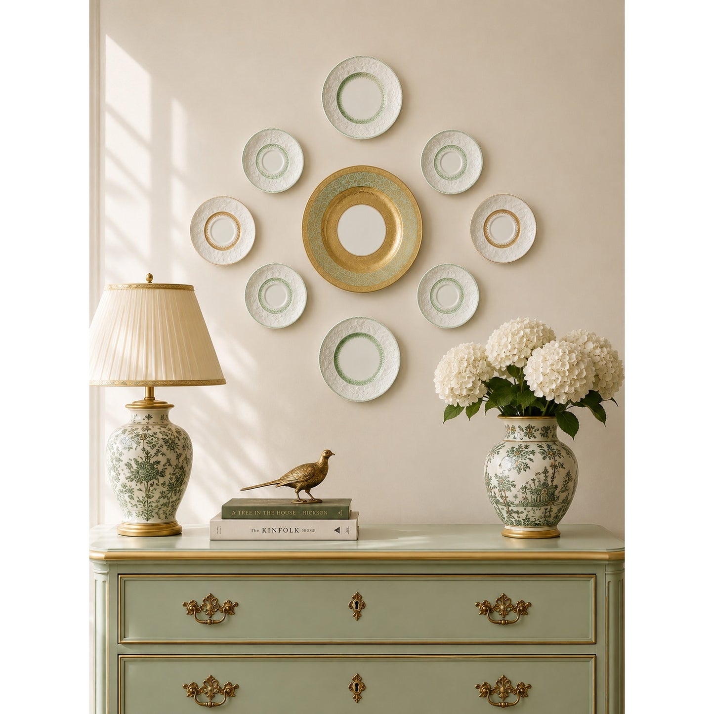 Curated Antique Plate Wall Set | 10-Piece George Jones & Hutschenreuther Gallery