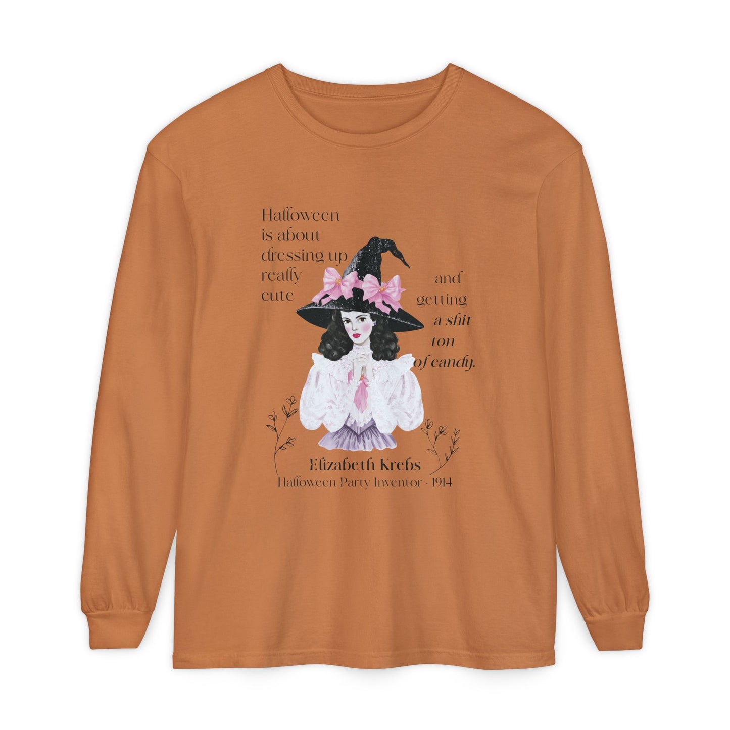Elizabeth Krebs Halloween Witch Long Sleeve Tee