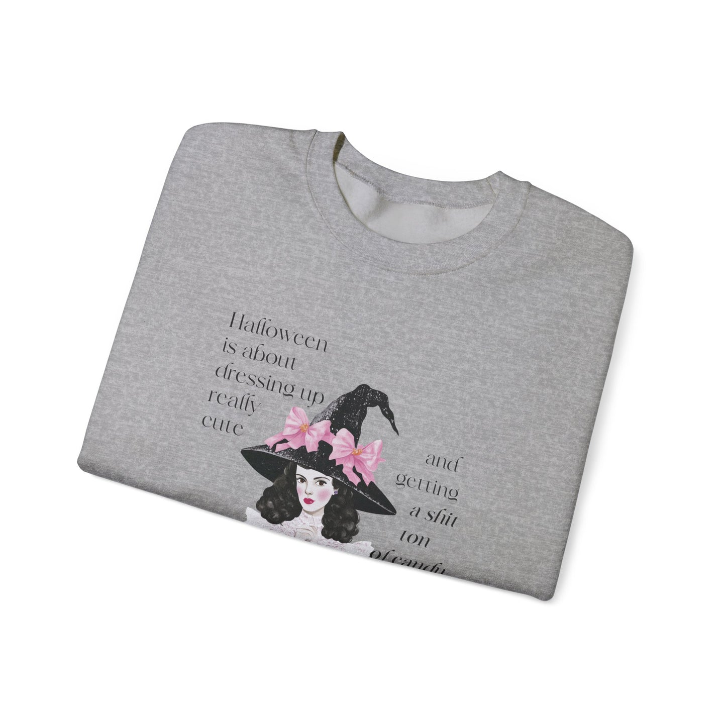 Elizabeth Krebs Halloween Witch Graphic Crewneck