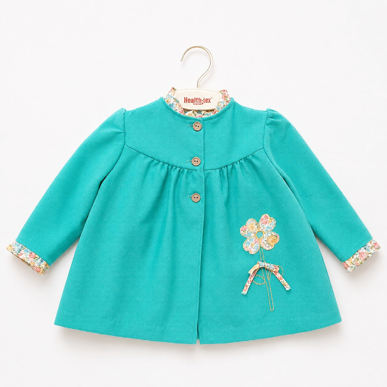 Mid-Century Terri Girl Teal Dress + Overcoat | Girls 2T