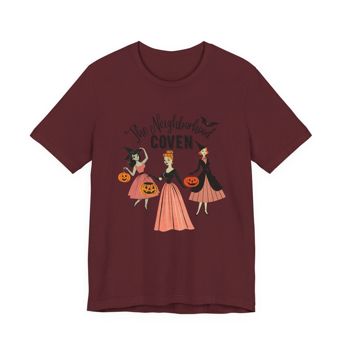 The Neighborhood Coven Tee — Retro Halloween Witch T‑Shirt