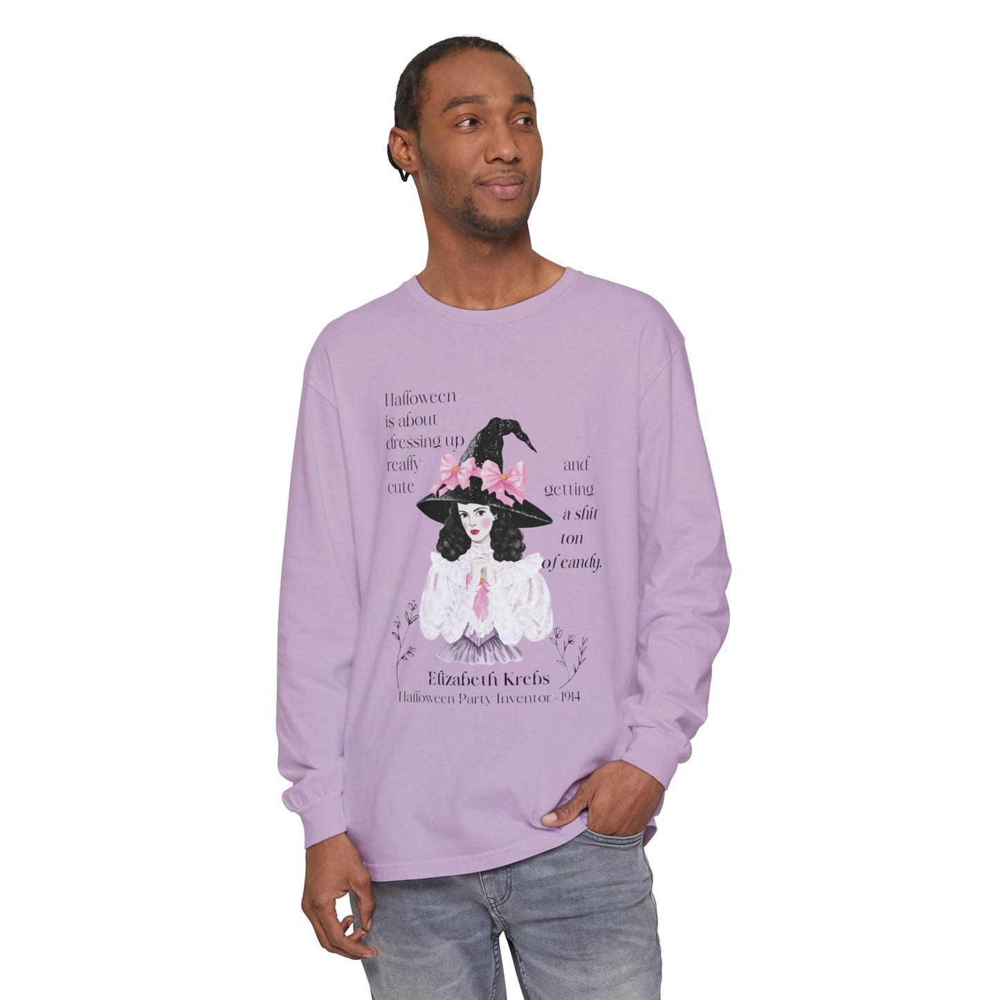 Elizabeth Krebs Halloween Witch Long Sleeve Tee