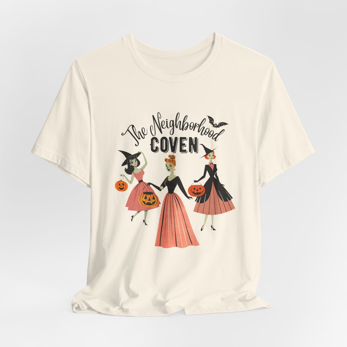 The Neighborhood Coven Tee — Retro Halloween Witch T‑Shirt