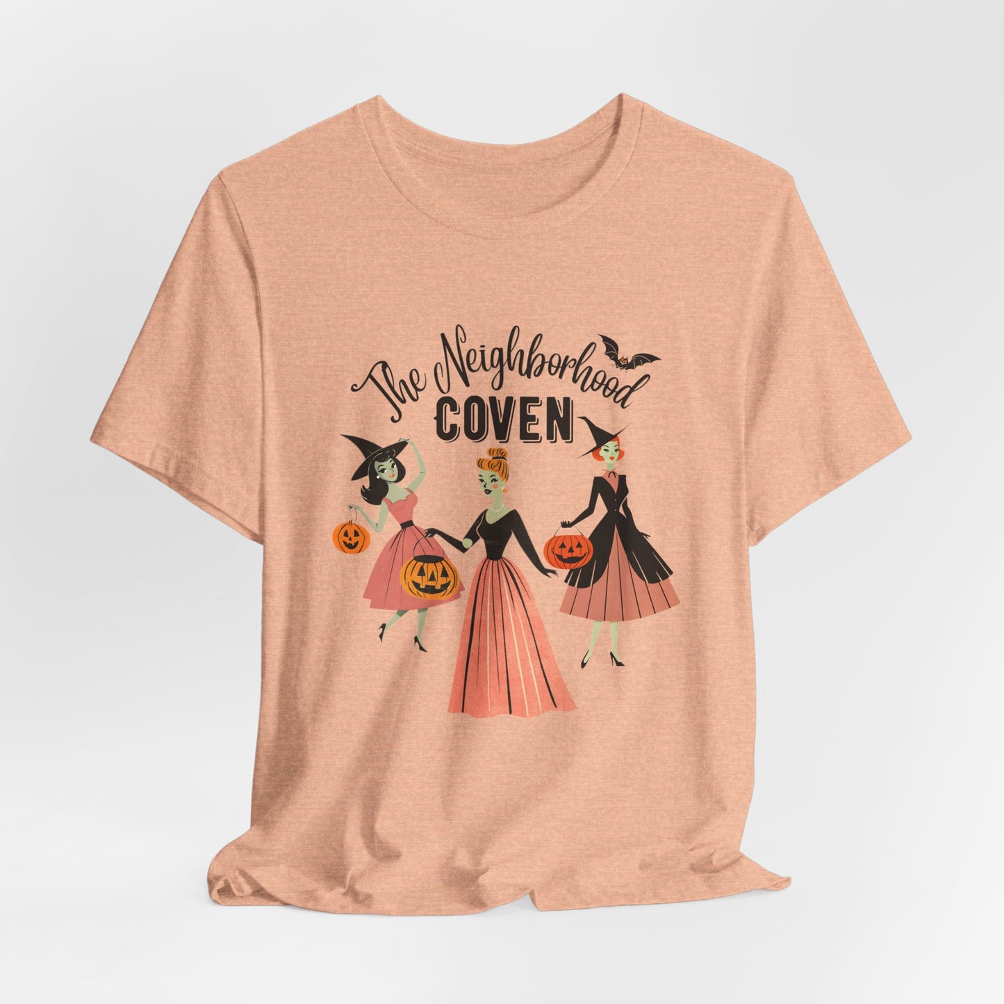 The Neighborhood Coven Tee — Retro Halloween Witch T‑Shirt