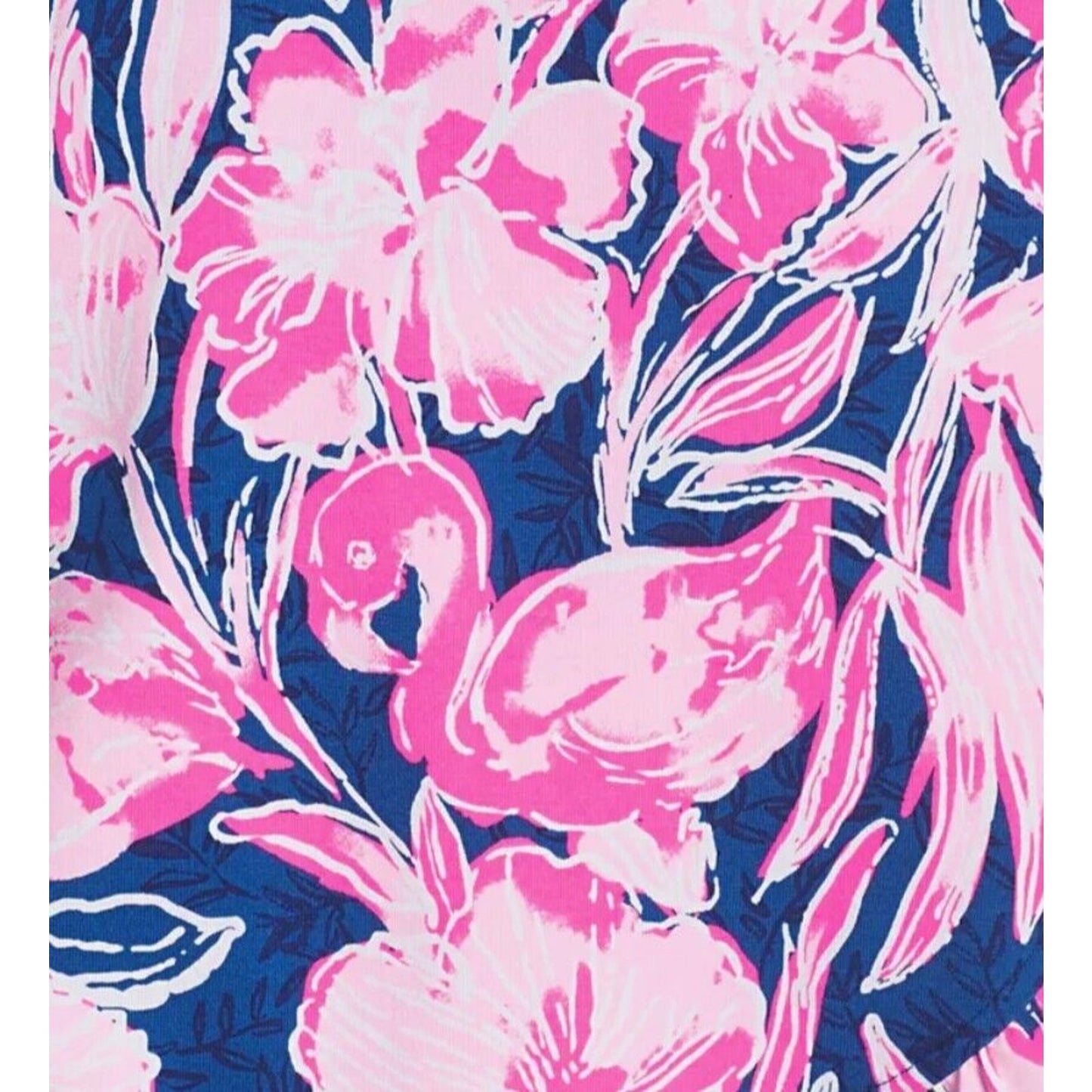 Lilly Pulitzer Jessalynne Romper in Inky Navy Flamingle Skort Dress Size XS