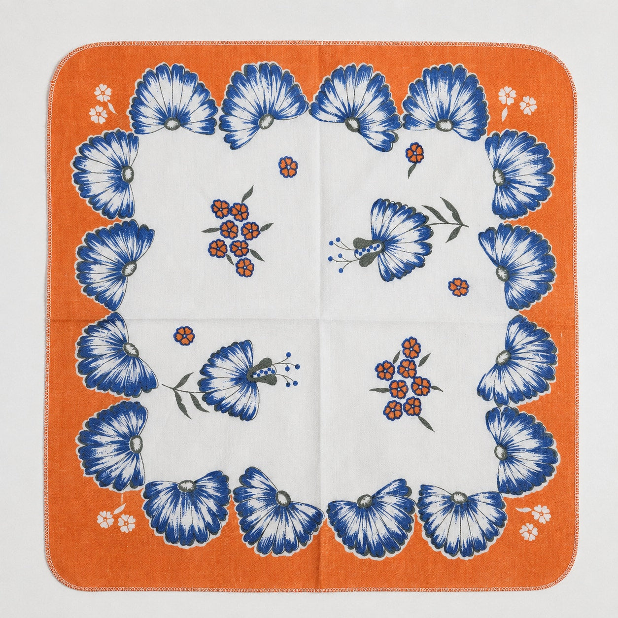 1960s Mod Floral Cloth Napkins