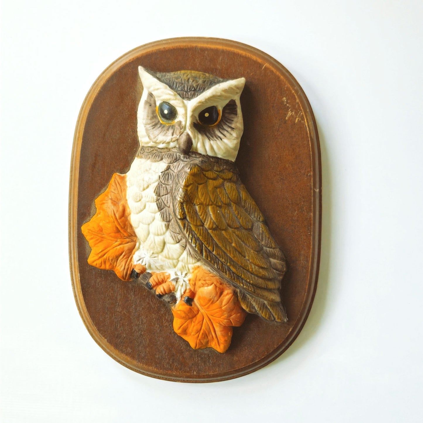 1970s Owl Wall Plaque