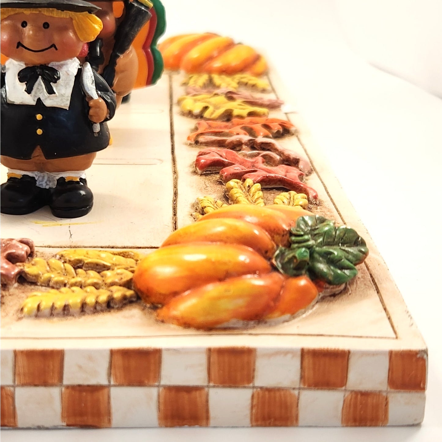 Yankee Candle Boney Bunch Thanksgiving Turkey Pilgrim Pumpkin Fall Checkers Set