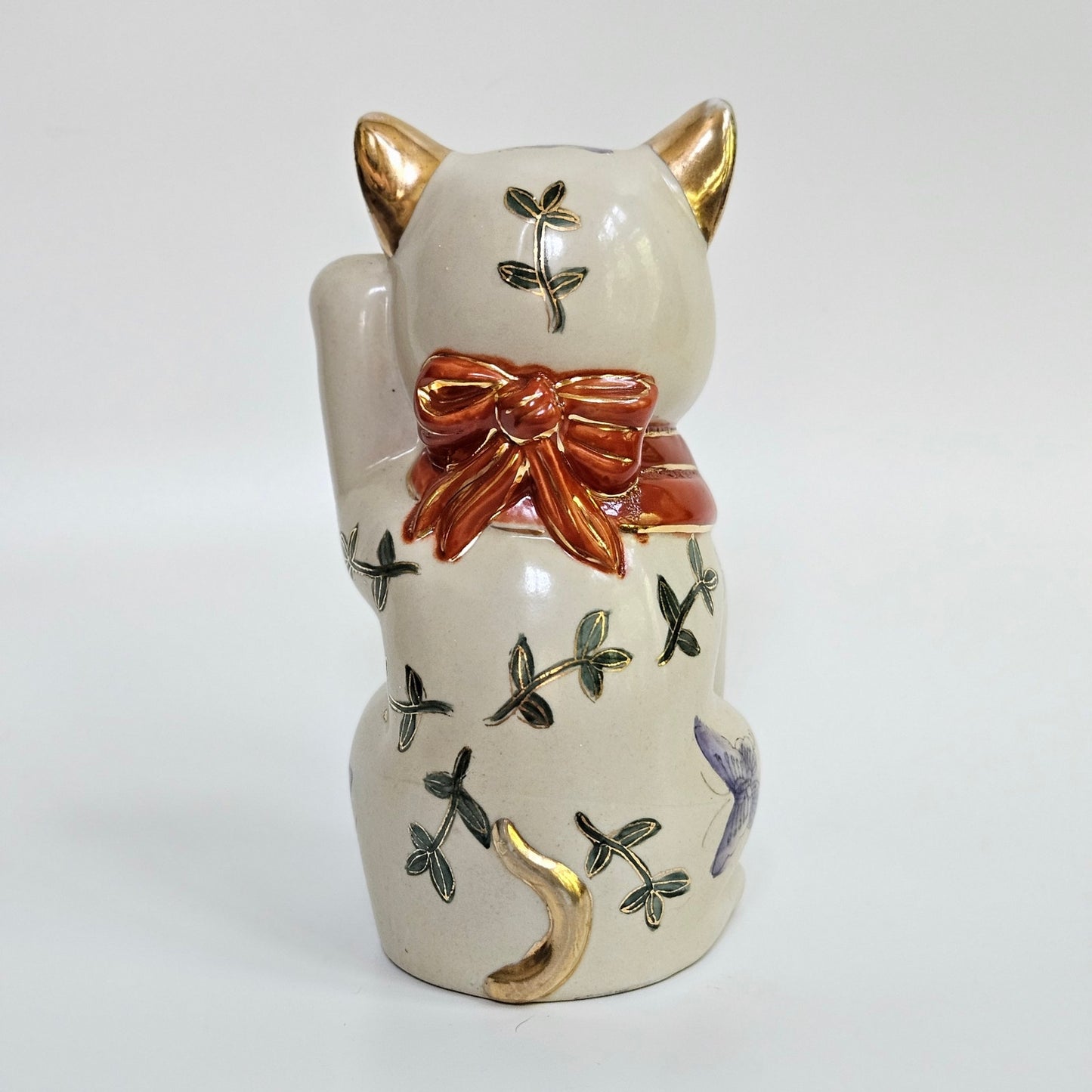 1990s Maneki Neko Lucky Cat Figurine