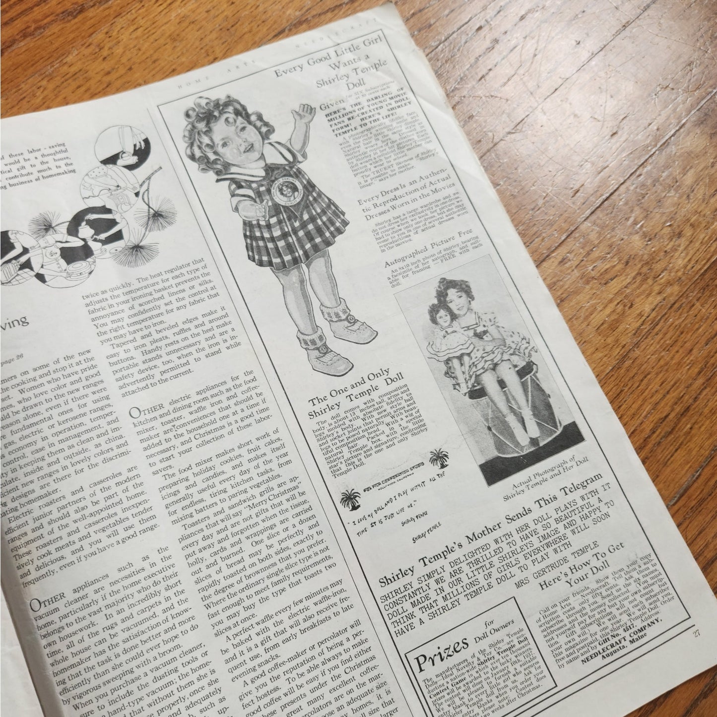 Vintage 1936 Home Arts Needlecraft Magazine – December Christmas Edition